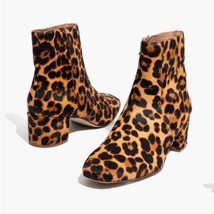 Madewell Jada Boot in Leopard Calf